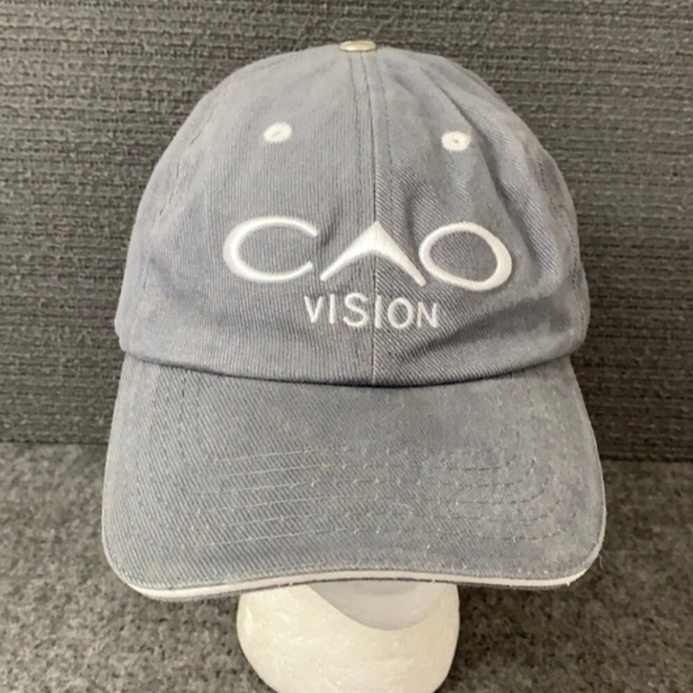 CAO Vision Cigars Baseball Hat Unisex Adjustable Gray Strapback Cap CAO Merch